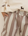 GOTS Organic Lounge Pants - Caramel Striped