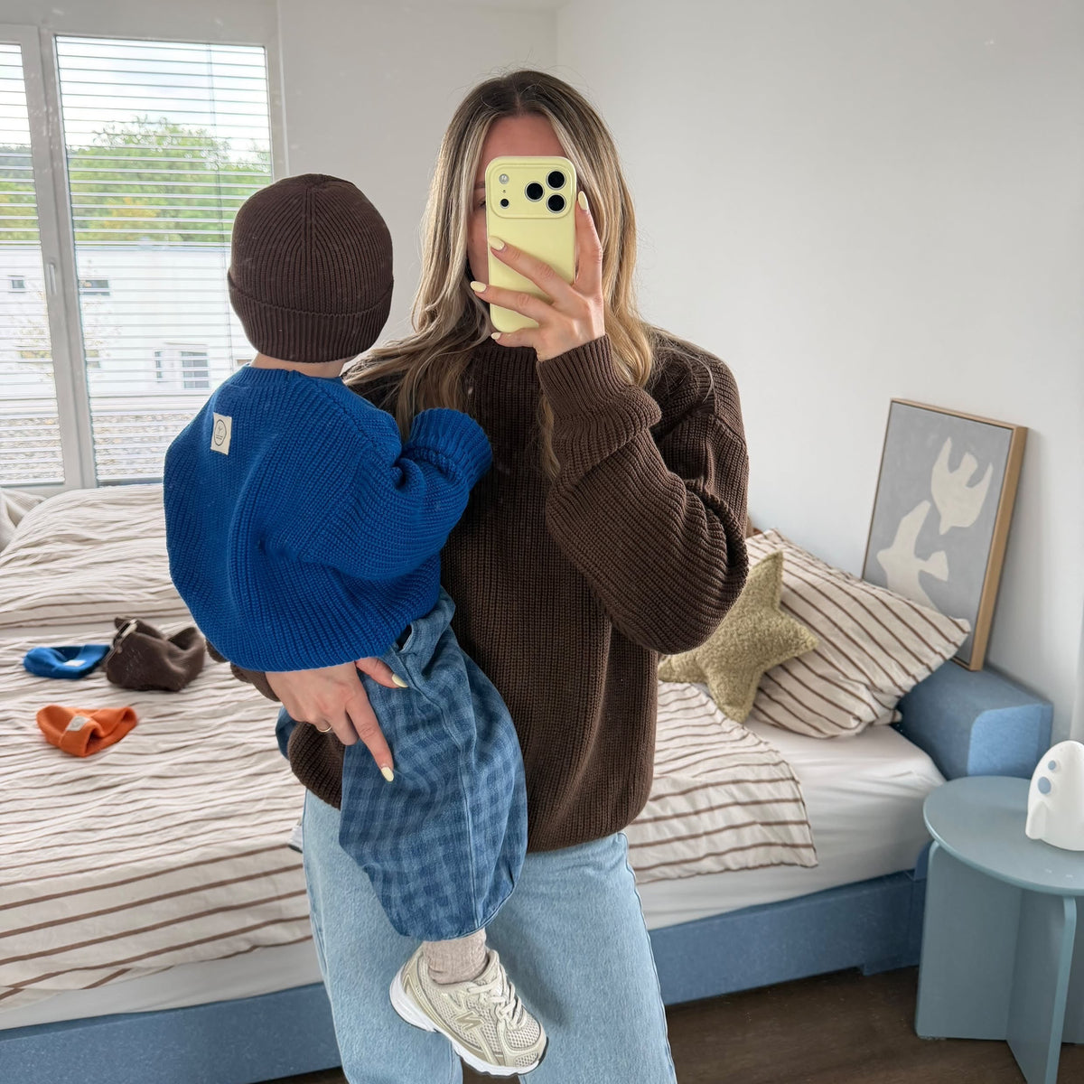 GOTS Organic Knit Pulli - MUM - Chocolate - REGULAR FIT