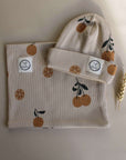 Organic Rib Beanie - Little Orange
