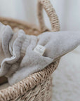 Organic Fleece Booties - Taupe Melange 
