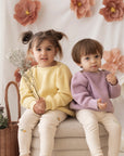 Organic Oversize Knit Pulli - Lemon Tonic