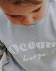 Organic Oversize Shirt - Dusty Blue - SALE