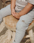 Organic Rib Leggings - Little Farm - SALE