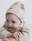 Organic Rib Beanie - Little Orange