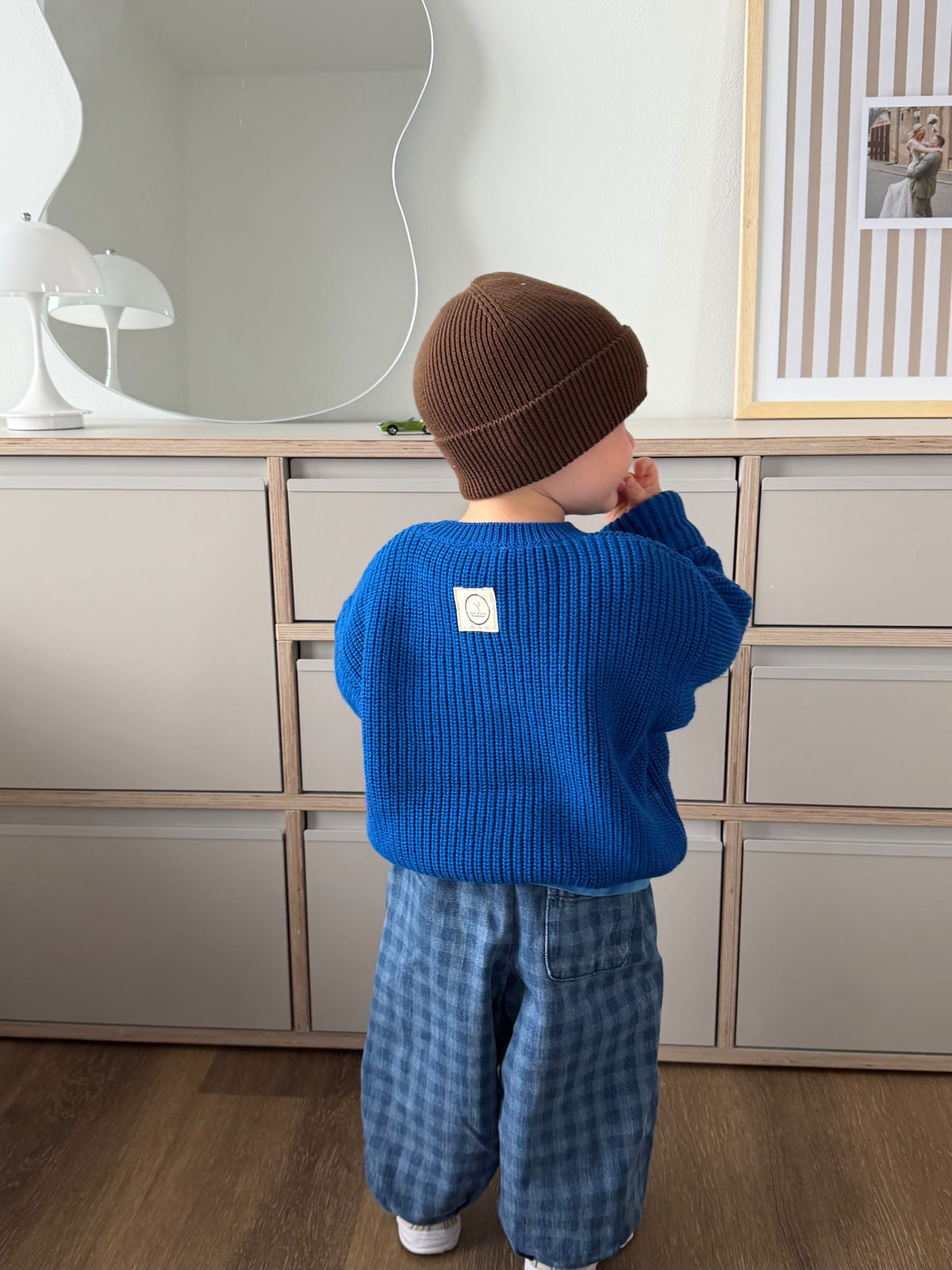 GOTS Organic Knit Pulli - MUM - Chocolate - REGULAR FIT