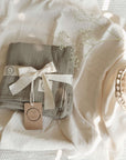 Organic Muslin Swaddle - Khaki - 120x120cm - S A L E