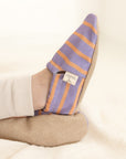 Vegan Shoes - Sunset Sorbet (lavender/orange striped)