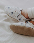Vegan Shoes - Blue Flowers