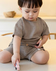 Organic Muslin Shorts - Caramel