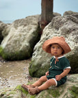 Organic Terry Onesie - Vintage Green