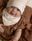Organic Muslin Bibs - Walnut/Sand - SALE