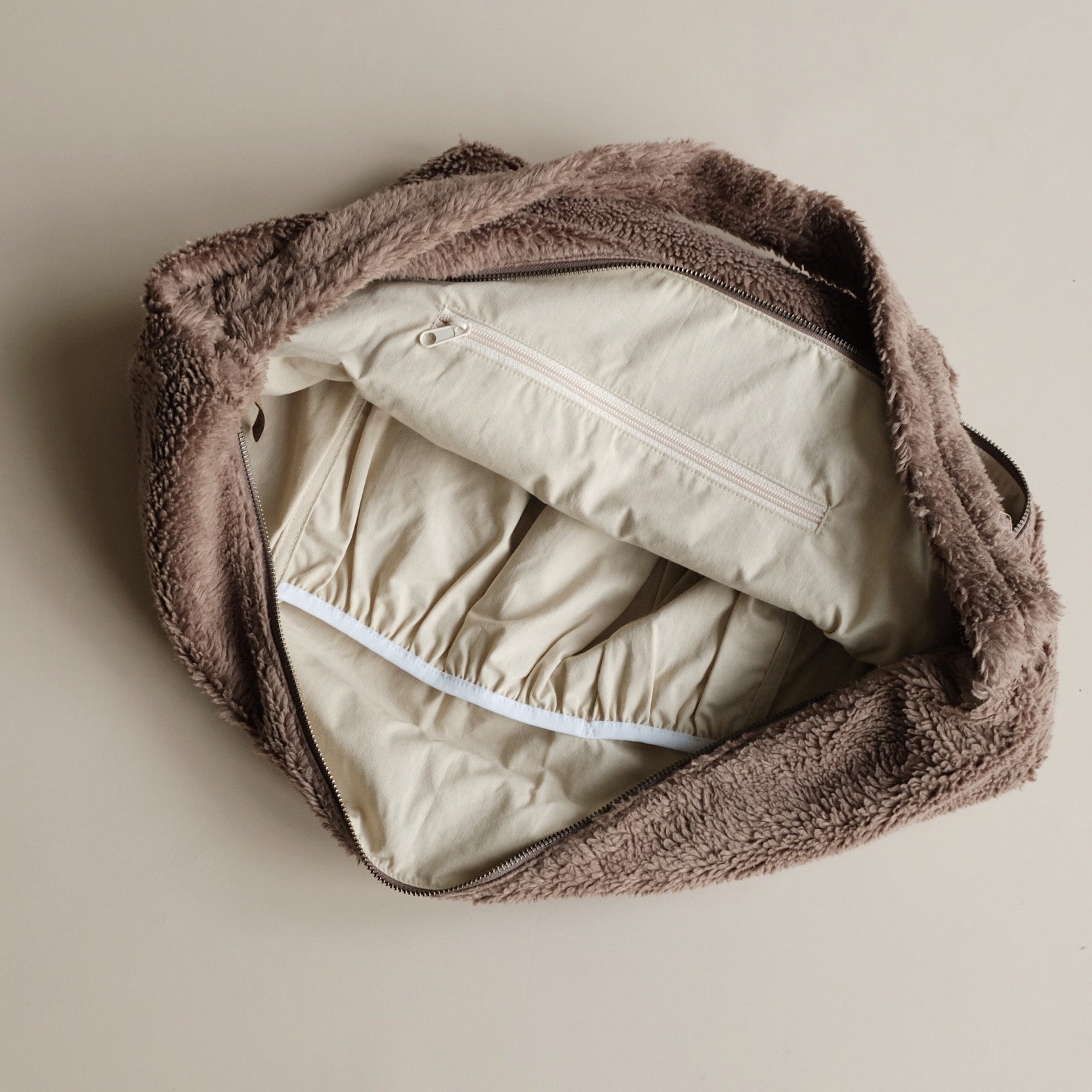 Organic Teddy Mum Bag - Mocha - SALE