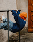 GOTS Organic Oversize Knit Pulli - Blueberry Blue
