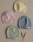 Organic Thin Knit Beanie - Candy Pink