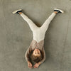 Organic Footless Tights - Cream Blend Checked