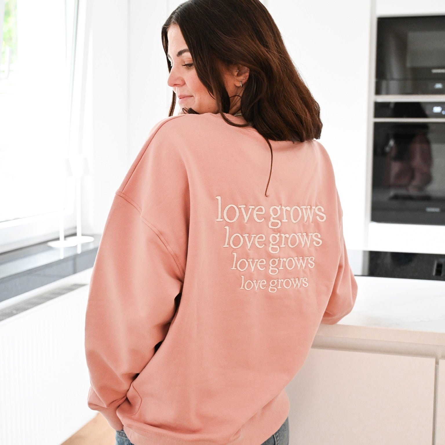 Family Sweatshirt - MUM - Dusty Rose - Love Grows