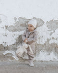 Organic Fleece Overall - Taupe Melange