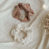 Organic Muslin Scrunchies - Walnut/Sand - SALE