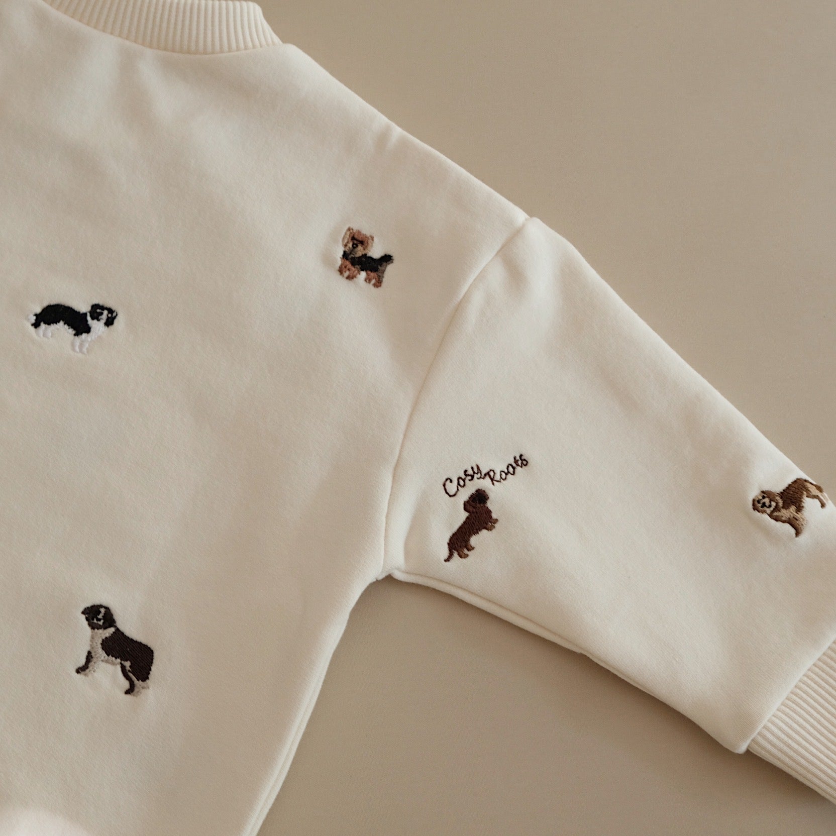 GOTS Organic Family Sweatshirt - Puppy Love