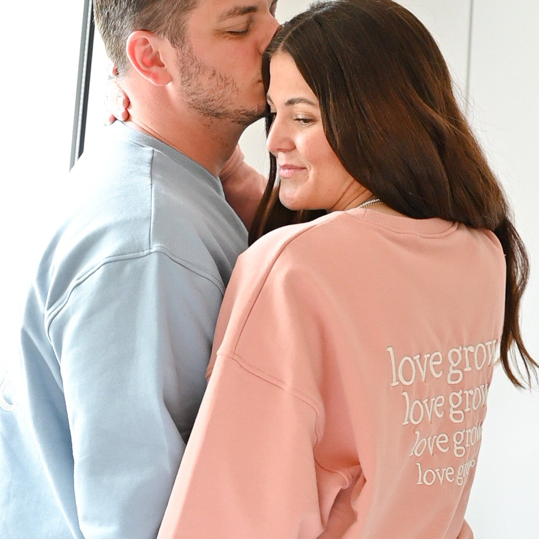Family Sweatshirt - MUM - Dusty Rose - Love Grows