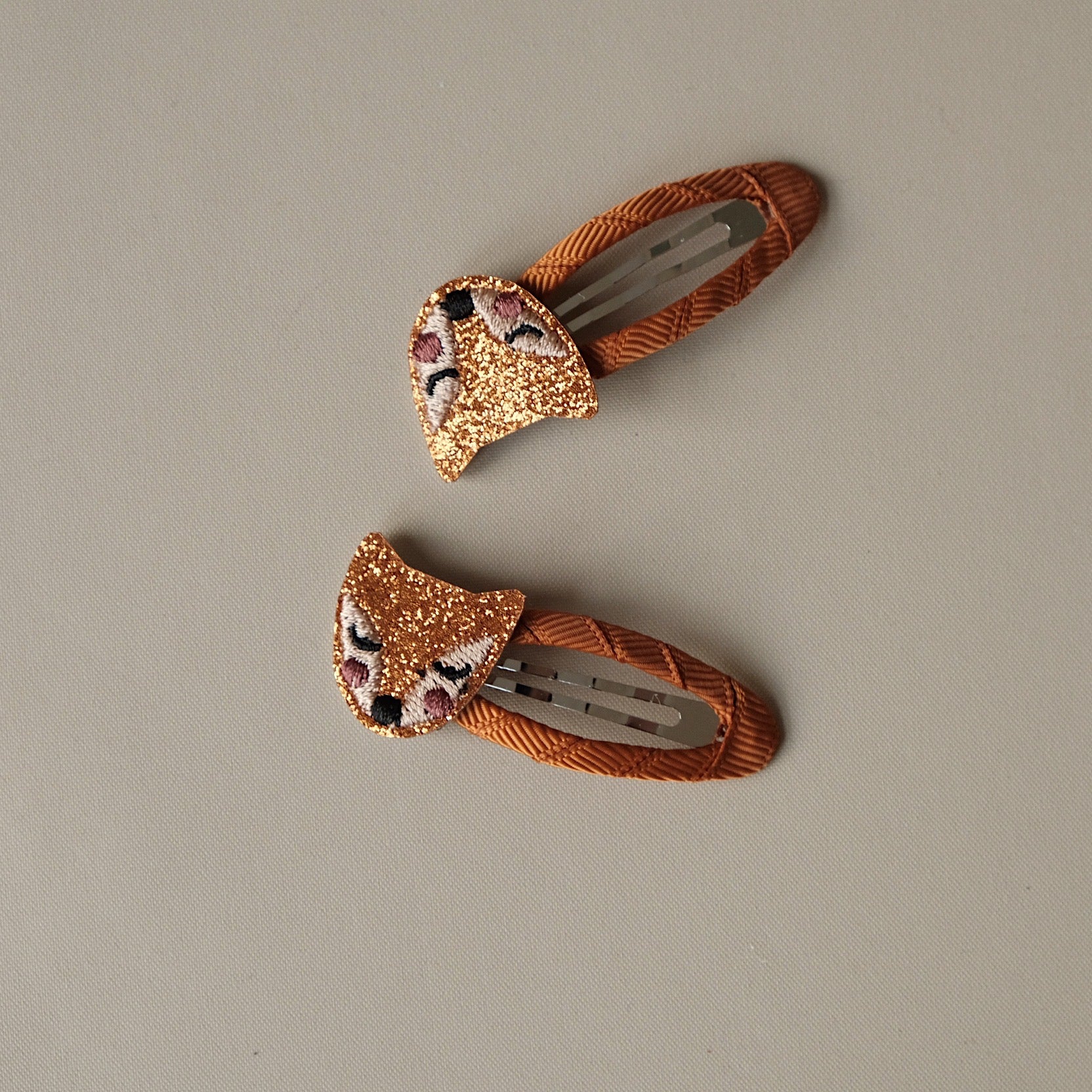 Hair Clips - Tiny Fox - Pack of 2
