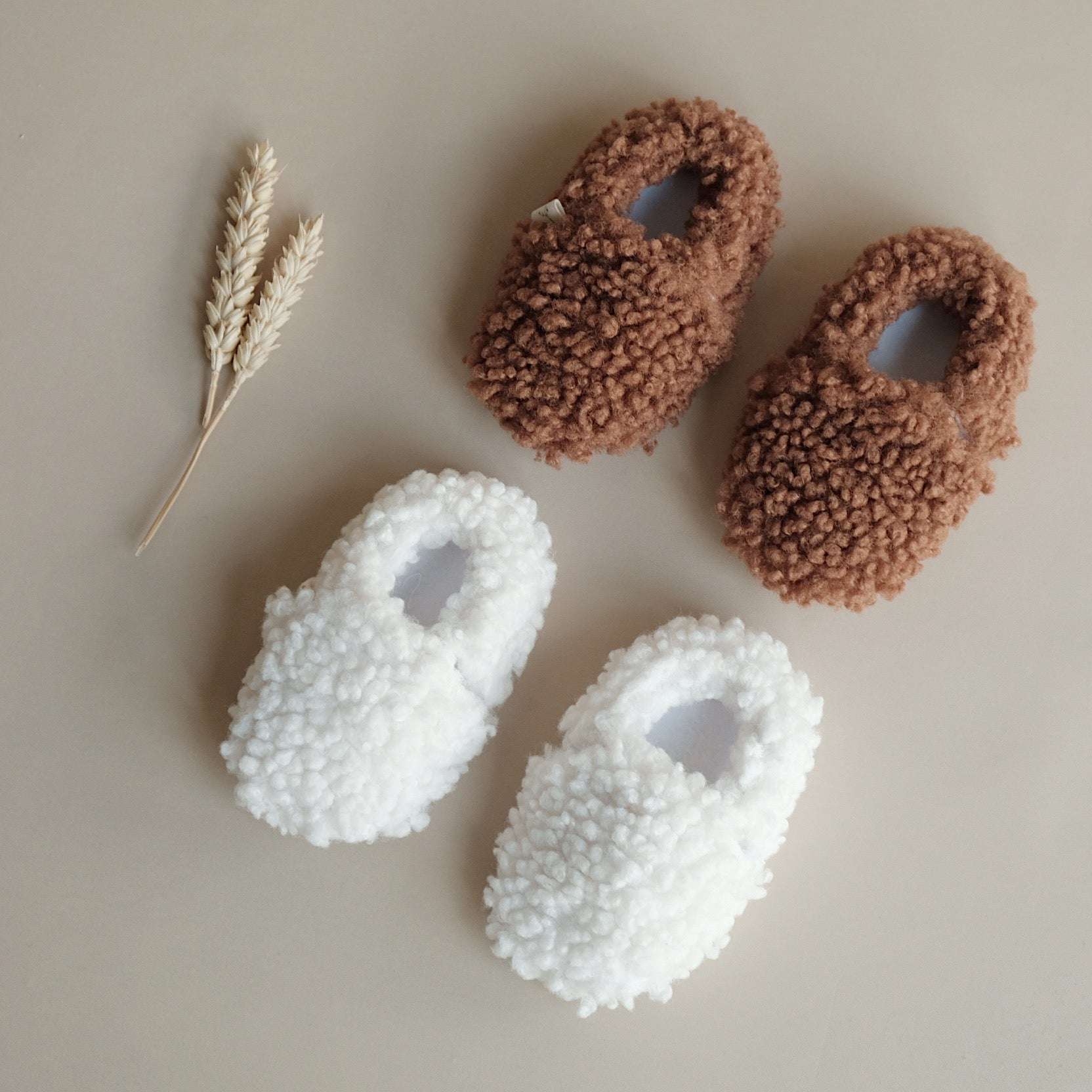 Vegan Shoes - Isii_bla X Cosy Roots - Teddy Shoes - Milk 