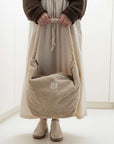 Organic Teddy Mum Bag - Cream - SALE