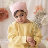 Organic Thin Knit Beanie - Candy Pink