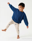 GOTS Organic Rib Leggings - Blueberries