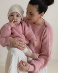 Organic Oversize Knit Pulli - Candy Pink