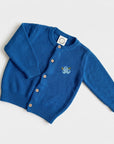 GOTS Organic Knit Cardigan - Blueberry Blue