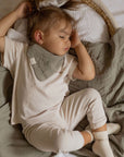 Organic Muslin Bibs - Khaki/Sand - SALE