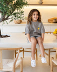 Organic Lemon Summer Knit Shirt - Khaki