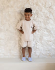 Organic Summer Knit Shorts - Sand