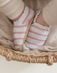 Vegan Shoes - Pink Striped