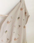 Organic Muslin Swaddle Set - Little Farm/Walnut - SALE