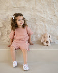 Organic Muslin T-Shirt - Dusty Rose