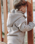 Organic Fleece Jacket - Taupe Melange