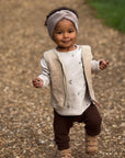 Organic Knit Headband - Caramel