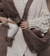 Organic Teddy Booties - Mocha - SALE