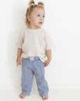 Organic Lounge Pants - Navy Striped