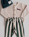 GOTS Organic Knit Cardigan - Puppy Sand