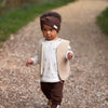 Organic Knit Headband - Chocolate Brown