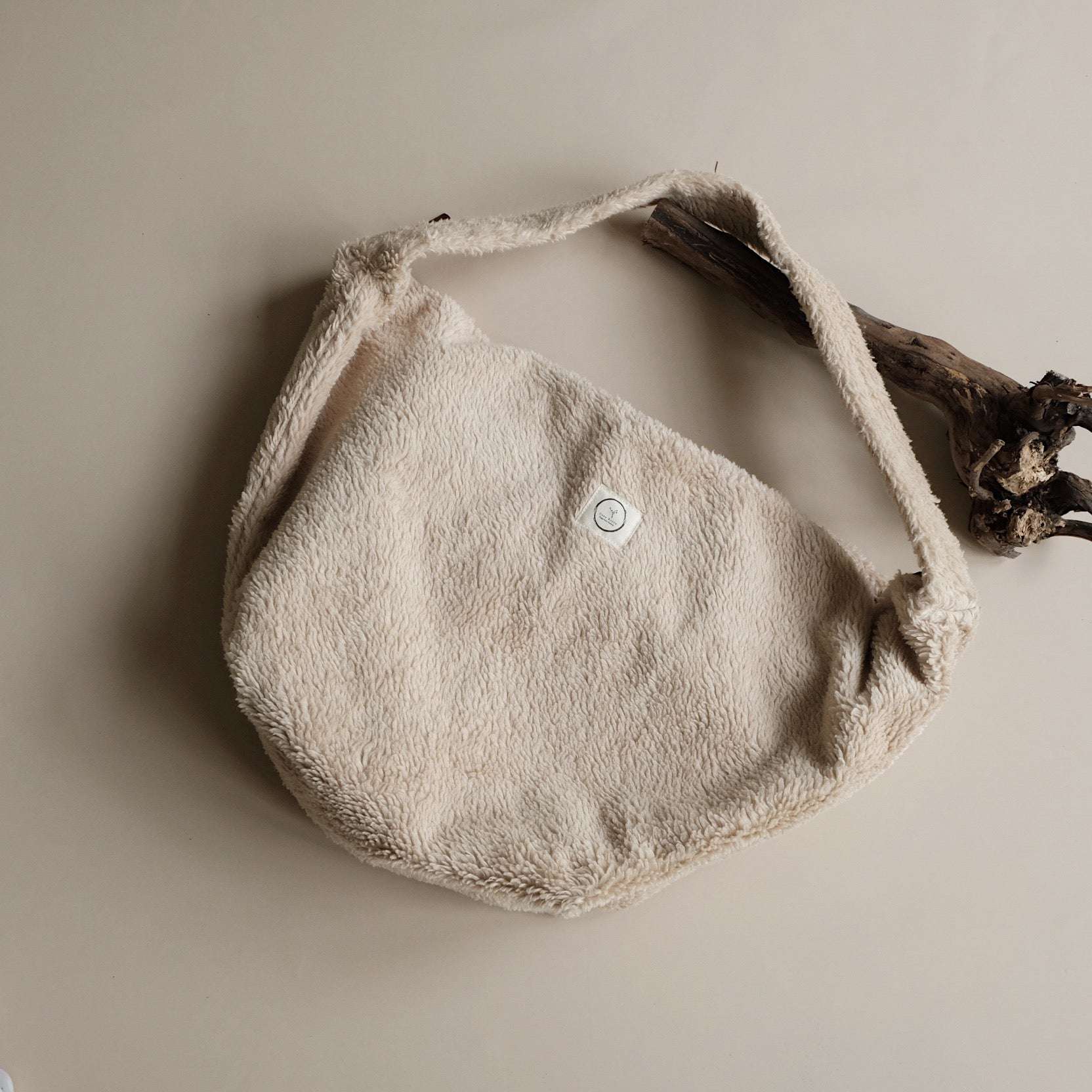 Organic Teddy Mum Bag - Cream - SALE