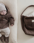 Organic Teddy Mum Bag - Mocha - SALE