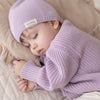 Organic Thin Knit Beanie - Lavender