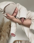 Organic Fleece Overall - Light Beige Melange