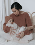 Organic Knit Pulli - MUM - Walnut - SALE - OVERSIZE FIT