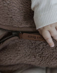 Organic Teddy Vest - Mocha - SALE