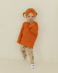 GOTS Organic Knit Headband - Pumpkin Orange